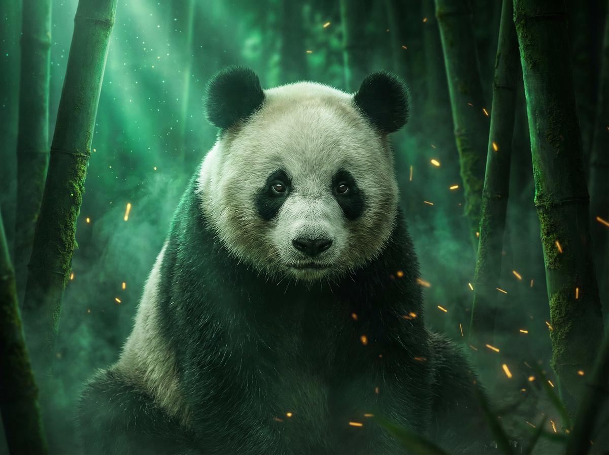 每日吃瓜-熊猫幼崽竹林嬉戏视频